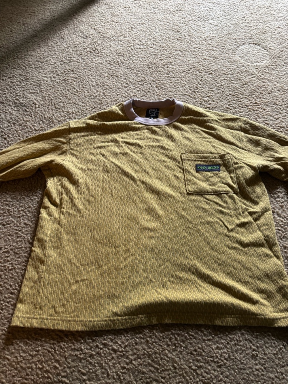 Brain Dead Men’s Medium Long Sleeve Multicolor Logo